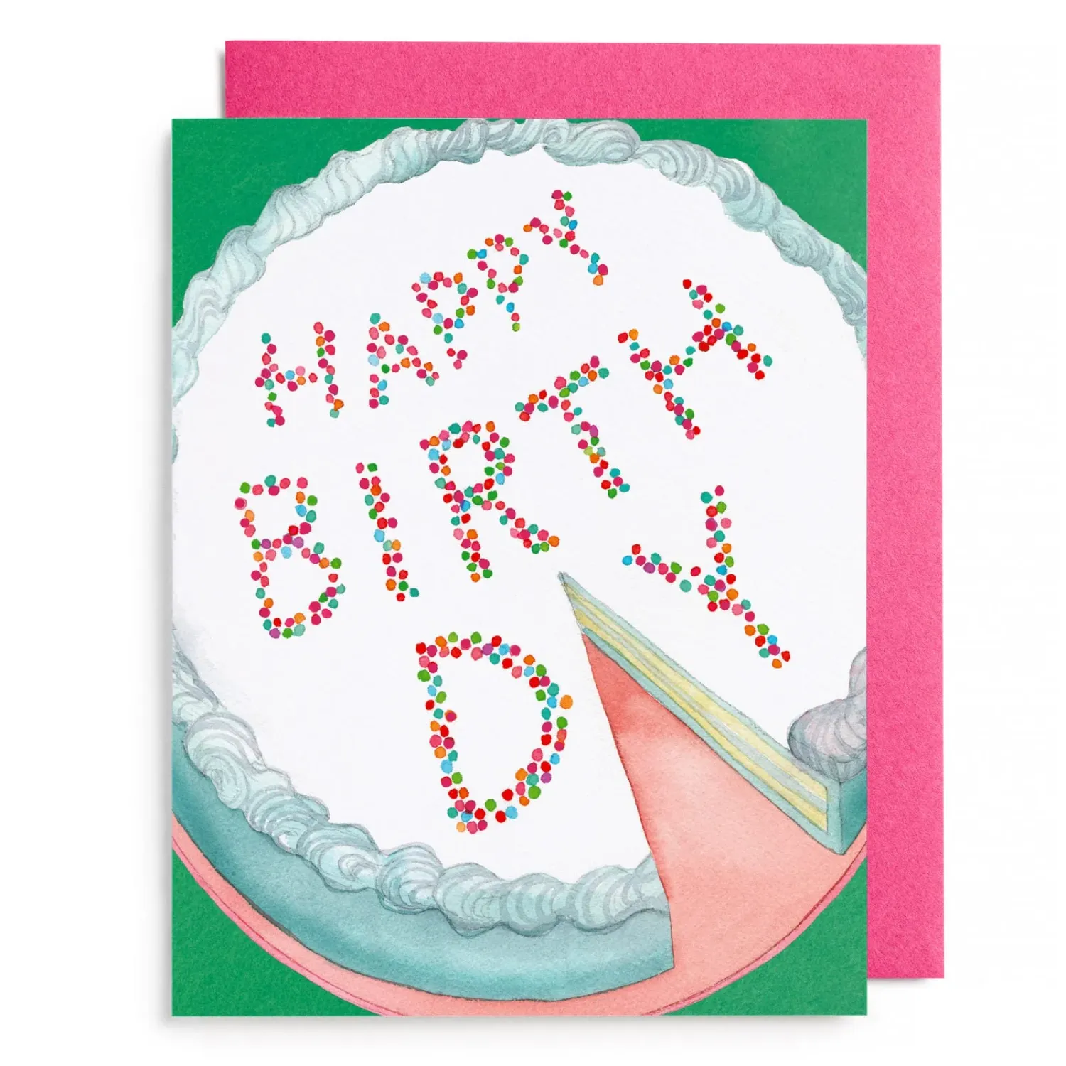 Card Cake Slice Birthday