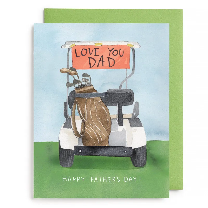 Card Golf Cart Dad Father's Day