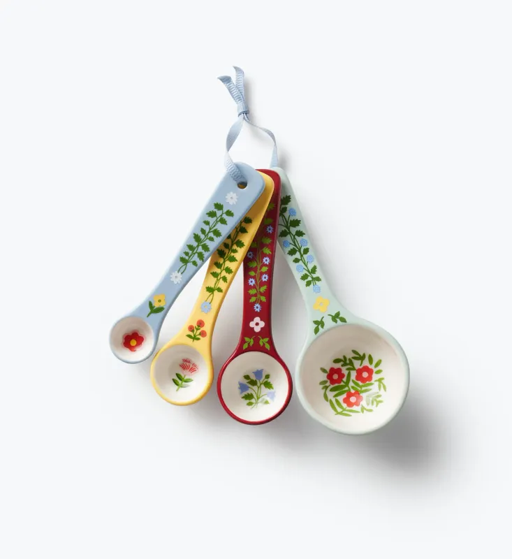 Rifle Paper Co. Set Of 4 Measuring Spoons Home Sweet Home