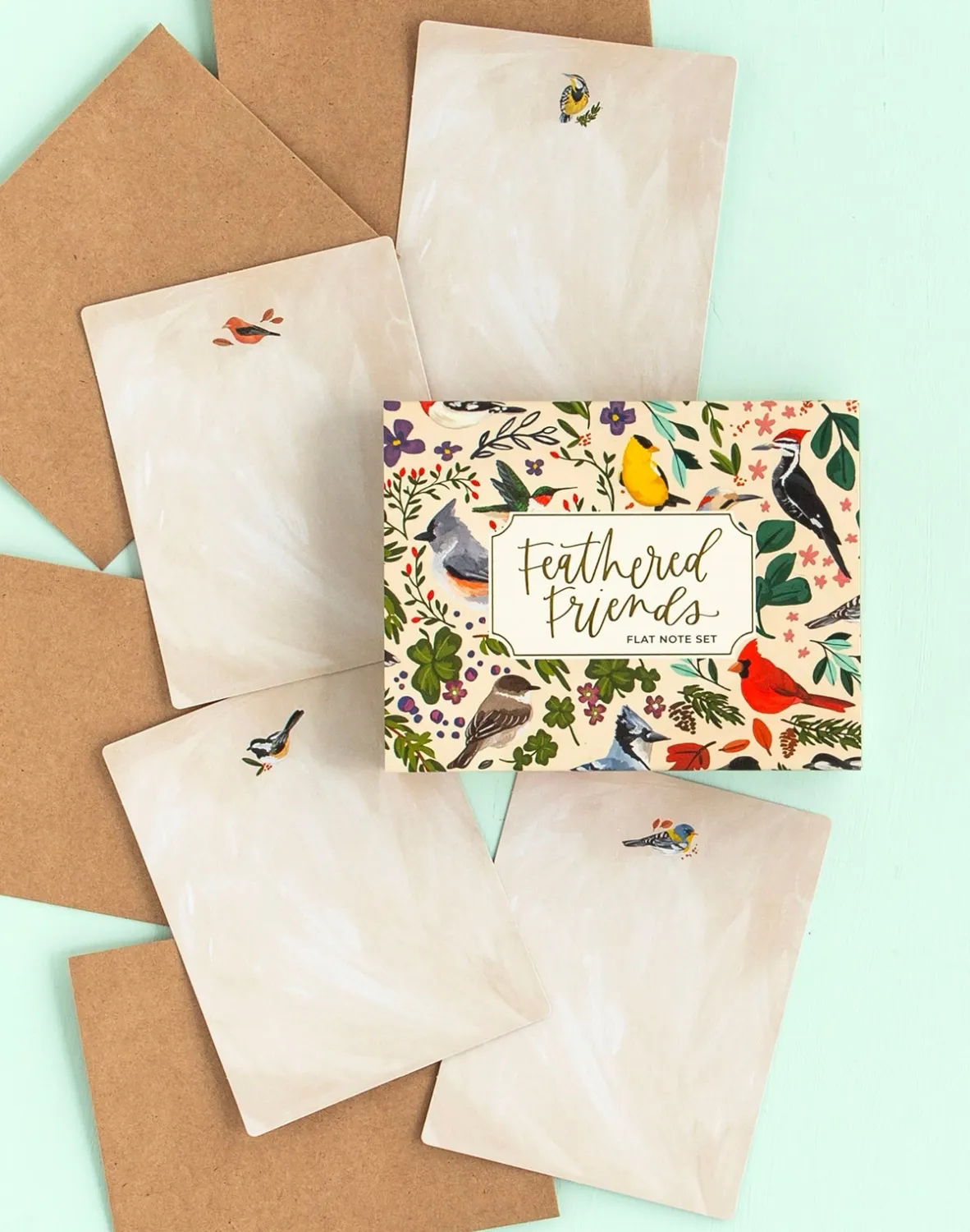 Flat Note Set In Feathered Friends