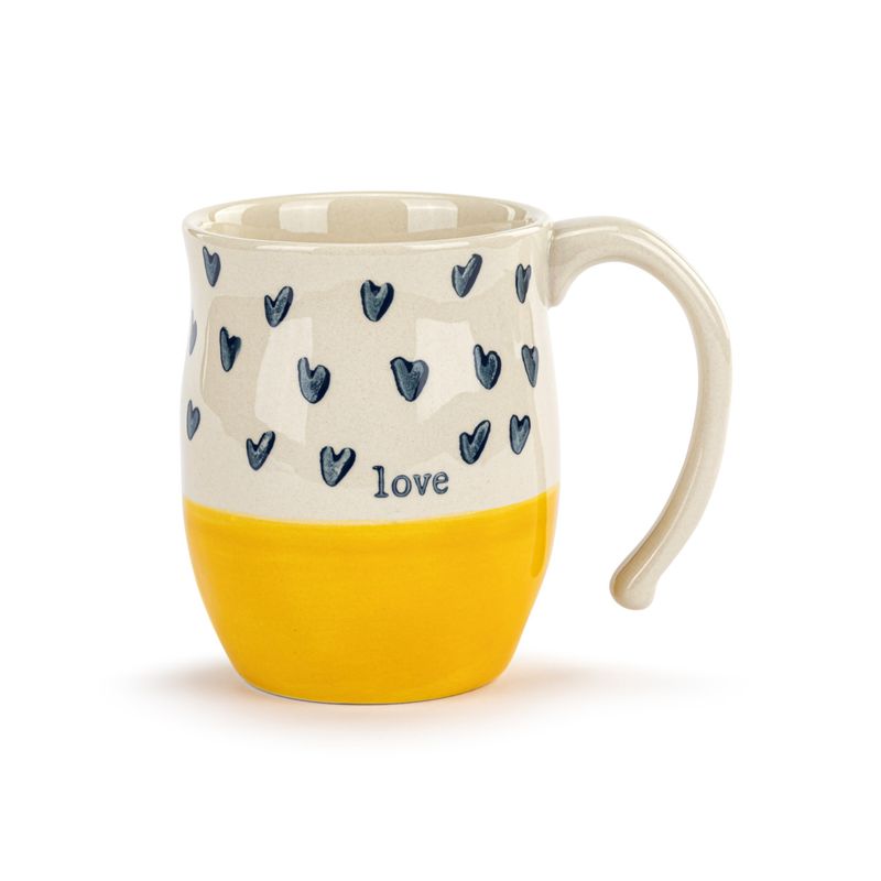 The Warm Heart Mug In Love Yellow