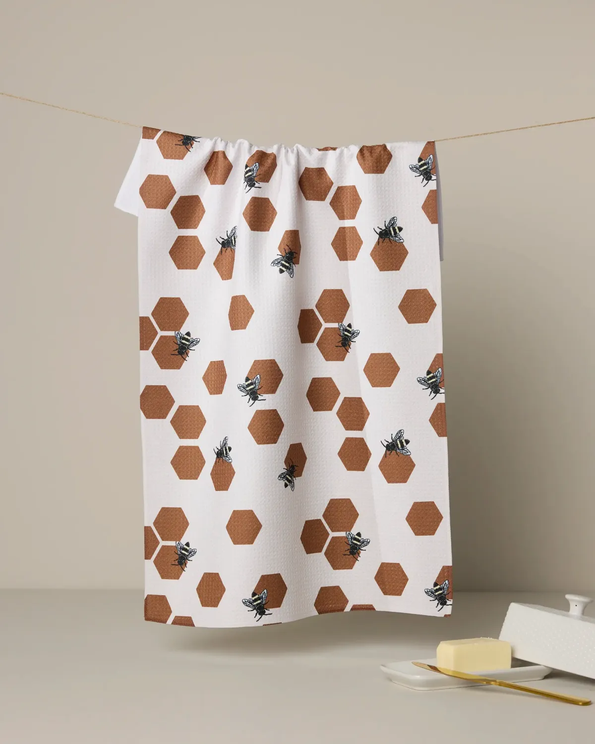 Geometry Tea Towel Busy Buzzin