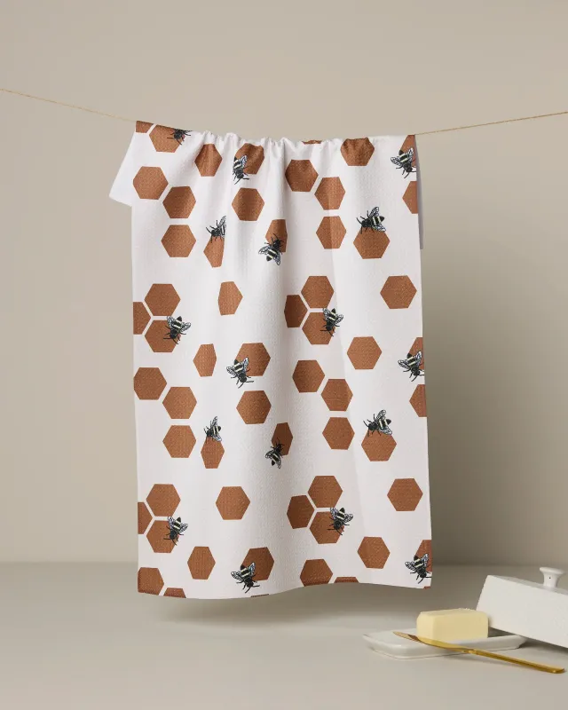 Geometry Tea Towel Busy Buzzin