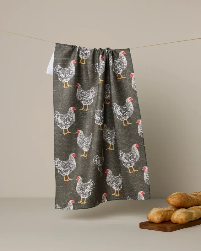 Geometry Tea Towel Hen House