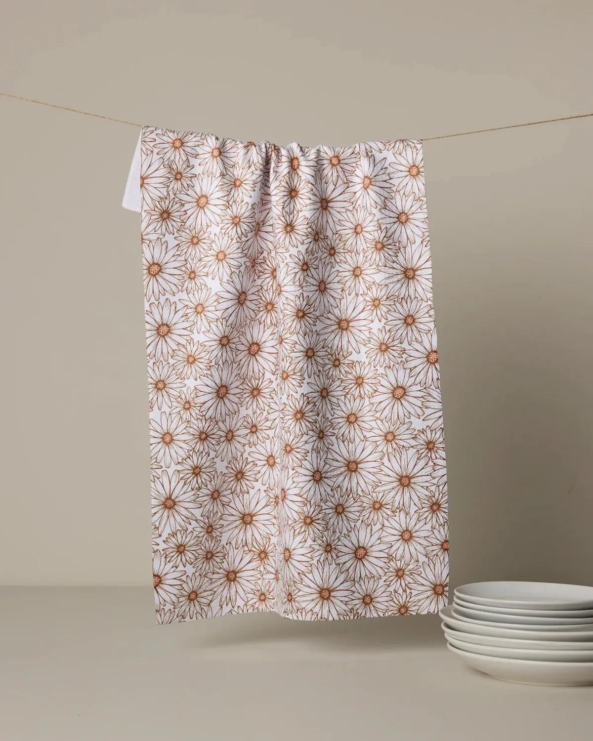 Geometry Tea Towel Daisy Trail