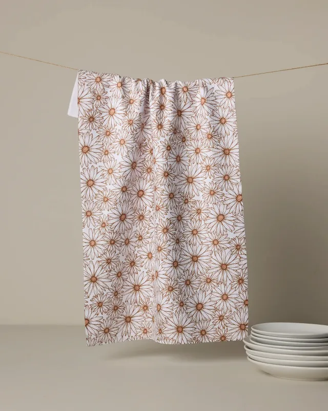 Geometry Tea Towel Daisy Trail