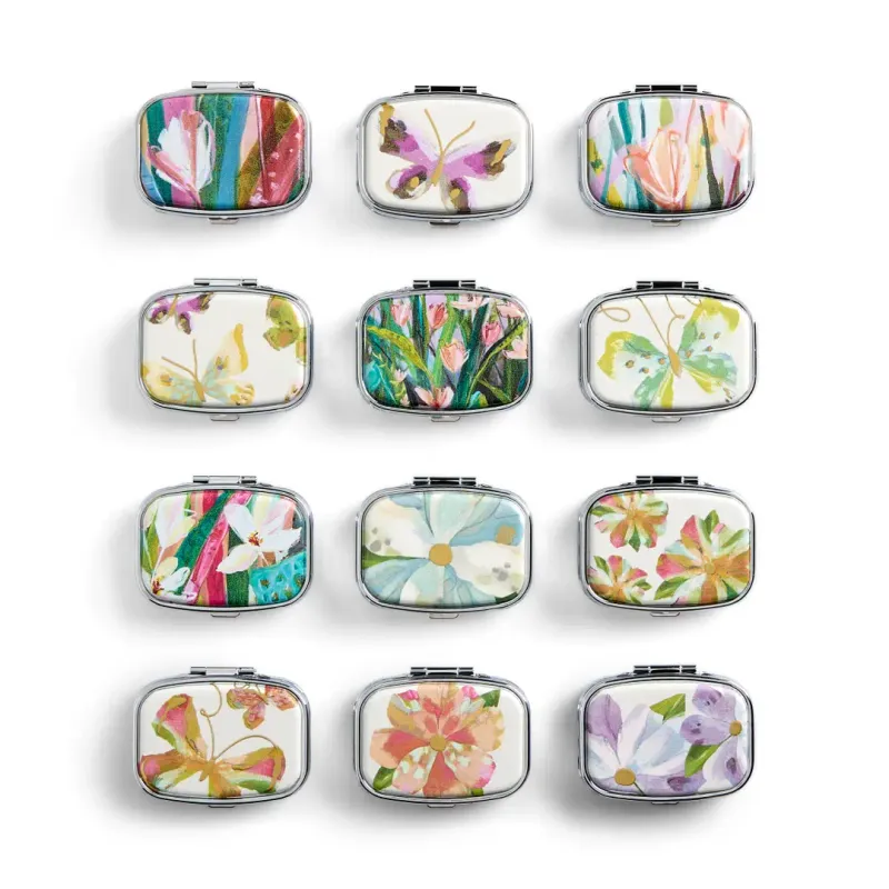 Pill Box Purple Butterfly