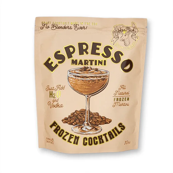 Noble Micks Frozen Espresso Martini Frozen Cocktails 10oz Bag