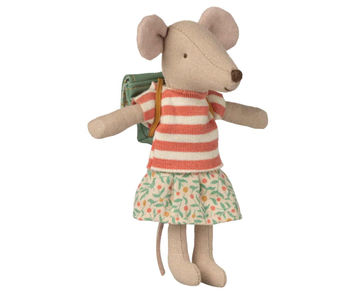 Maileg Tricycle Mouse Big Sister In Green