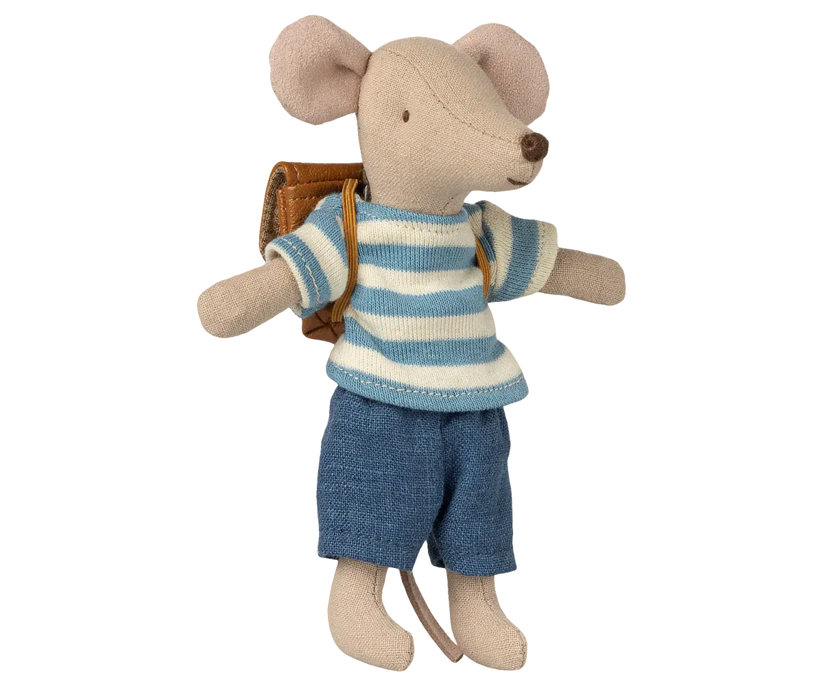 Maileg Tricycle Mouse Big Brother In Brown