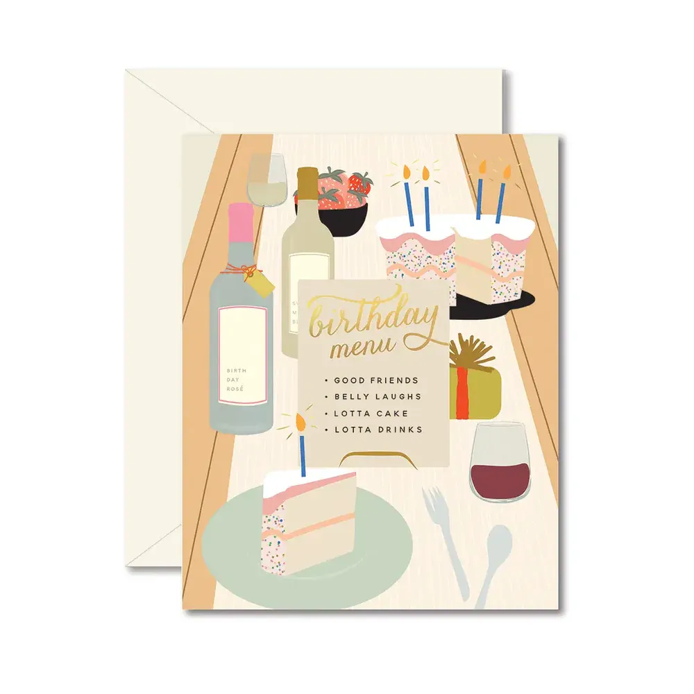 Card Birthday Tablescape