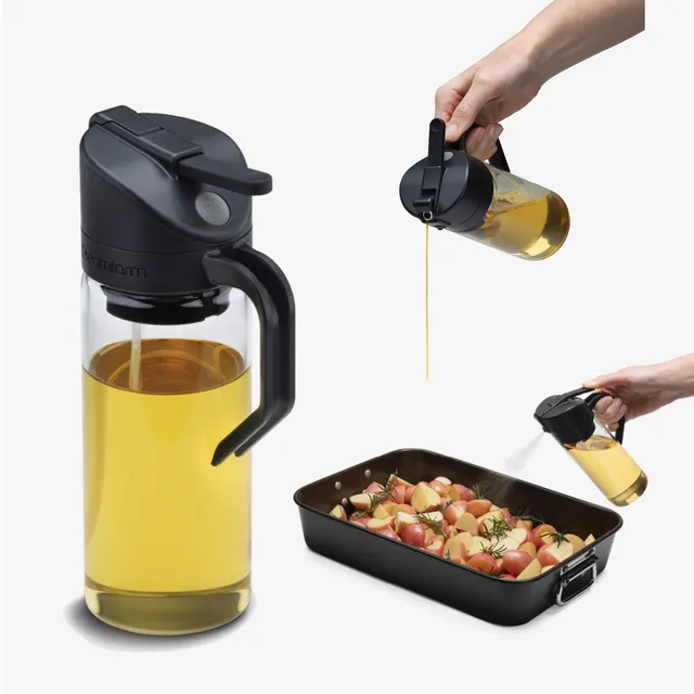 Dreamfarm Oilreoo In Black &amp; Glass Bottle