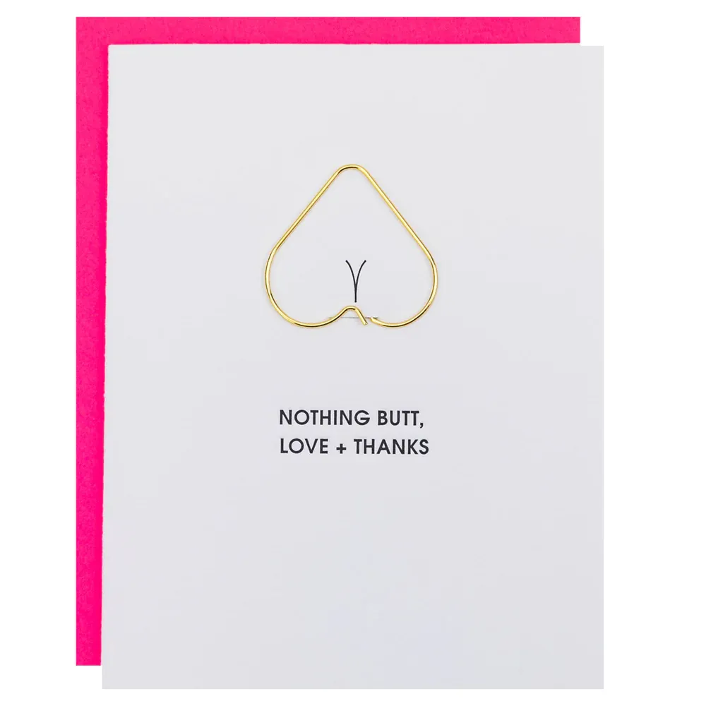 Card Nothing Butt Love &amp; Thanks