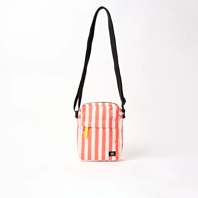ORI London Bond Crossbody Bag In Coral Stripe