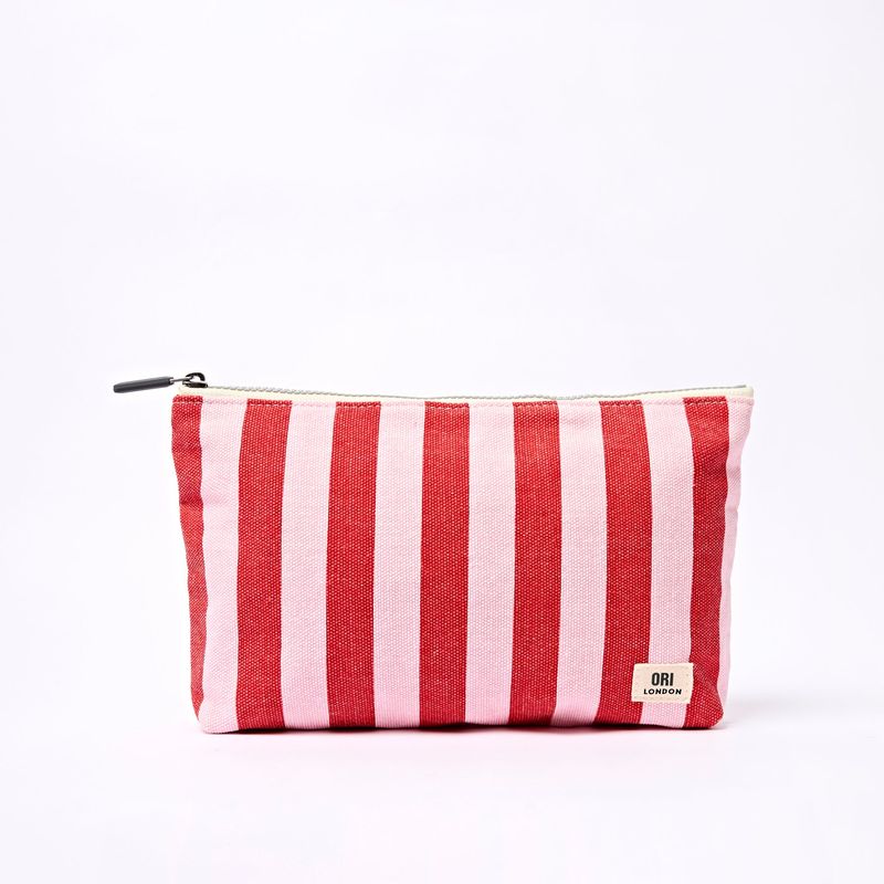 ORI Maida Vale Pouch In Strawberry Stripe