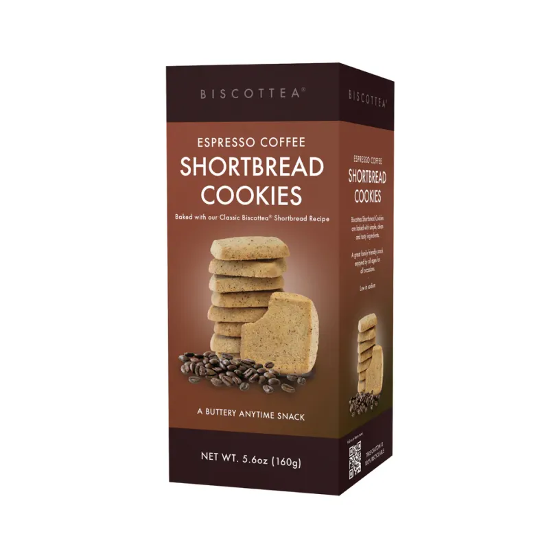 Biscottea Espresso Coffee Shortbread Cookies