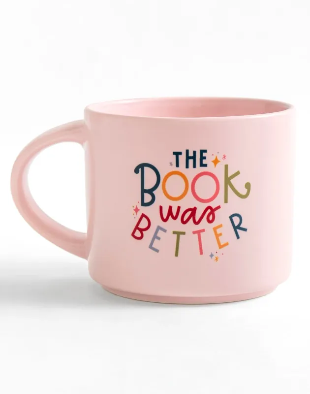 The Book Was Better Mug In Pink
