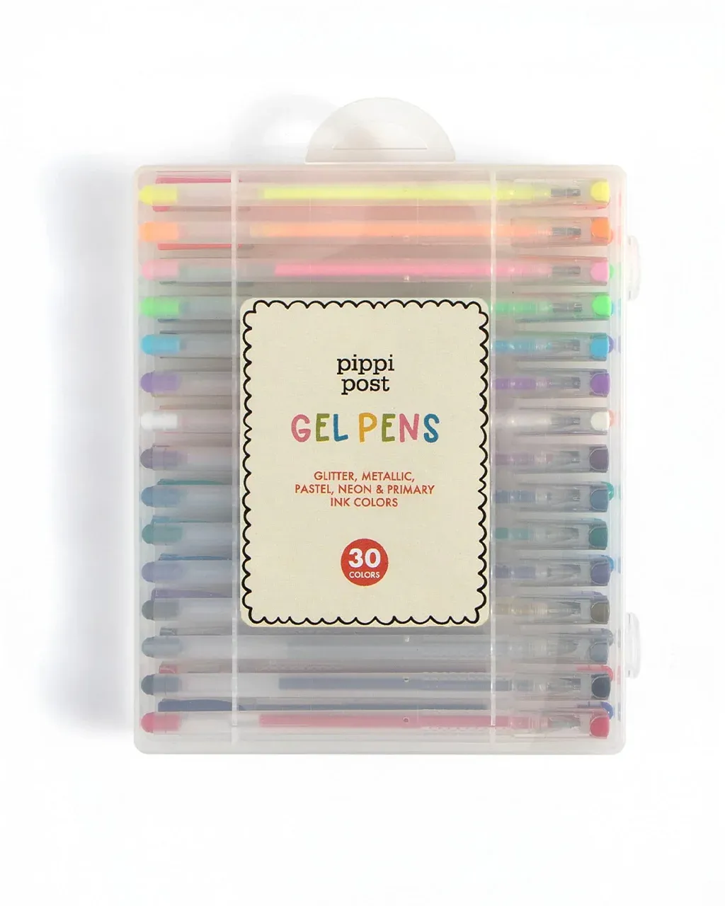 Gel Ink Pen Glitter, Metallic, Pastel, Neon &amp; Primary Set Of 30