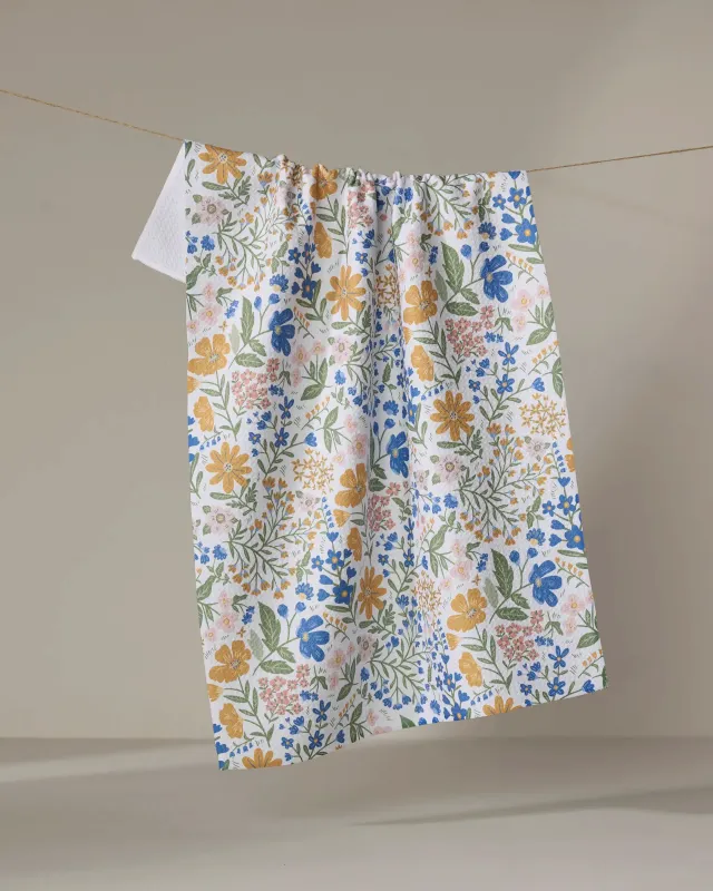 Geometry Tea Towel Cottage Meadow Pastel