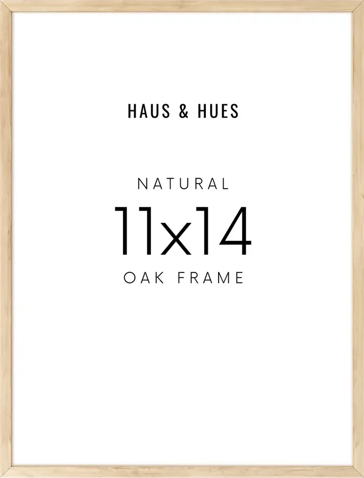 Beige Oak Wood Frame 11"x14"