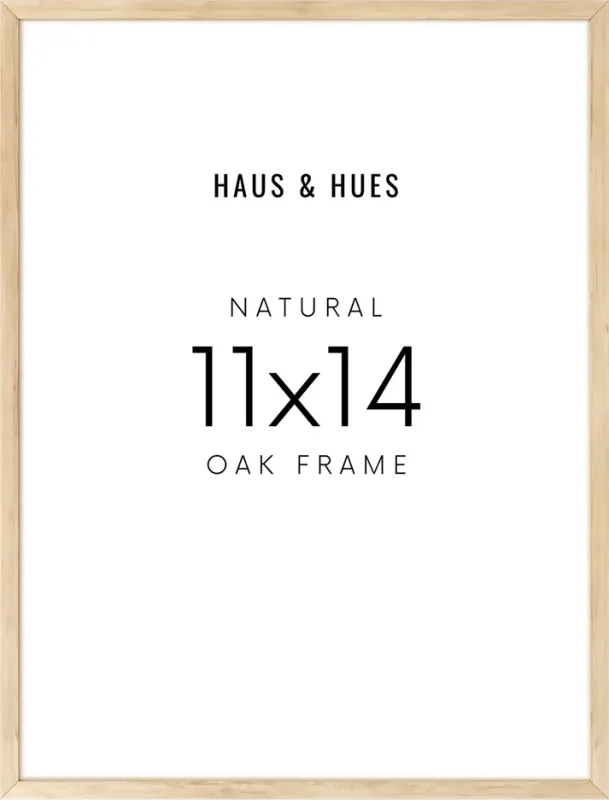 Beige Oak Wood Frame 11"x14"