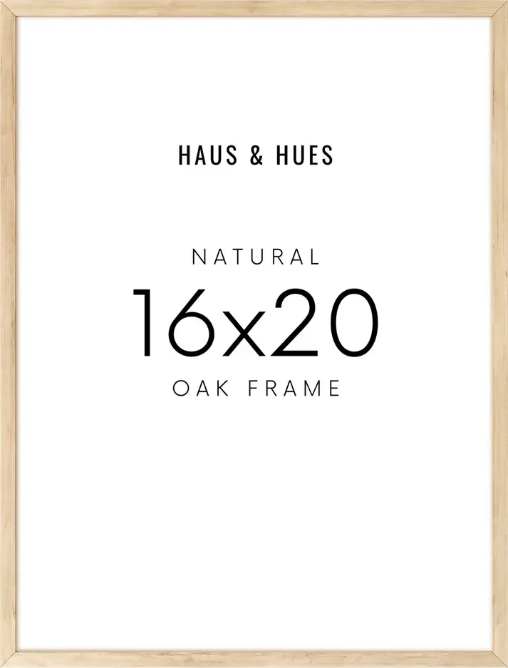 Beige Oak Wood Frame 16"x20"
