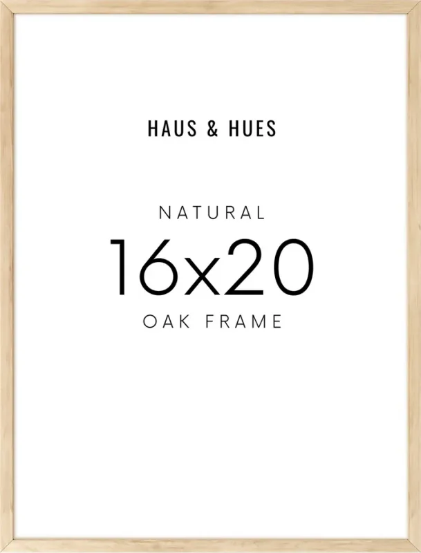 Beige Oak Wood Frame 16"x20"