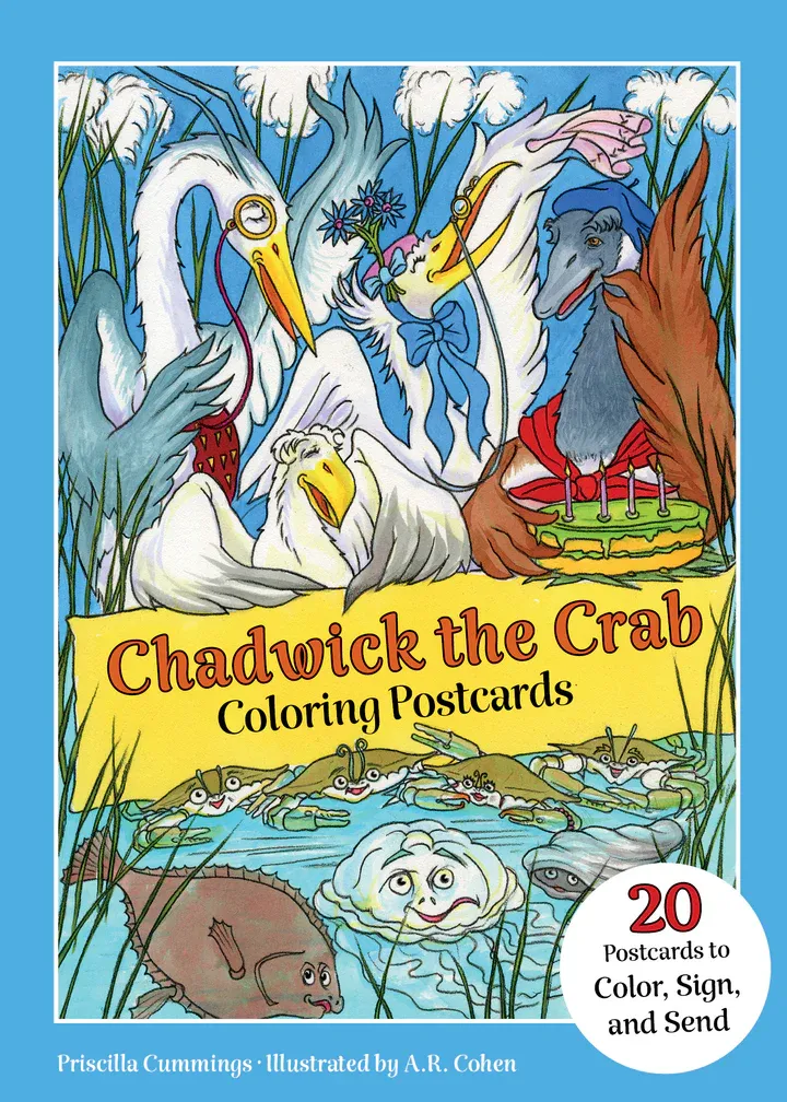 Chadwick The Crab Coloring Postcards