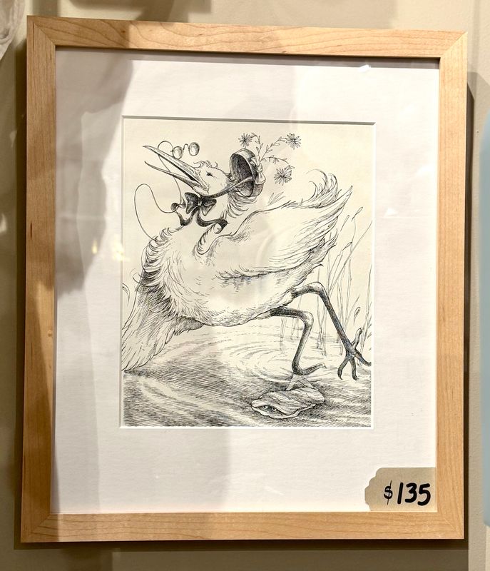 Matilda &amp; Oyster Framed Art 12.5" x 10.5"