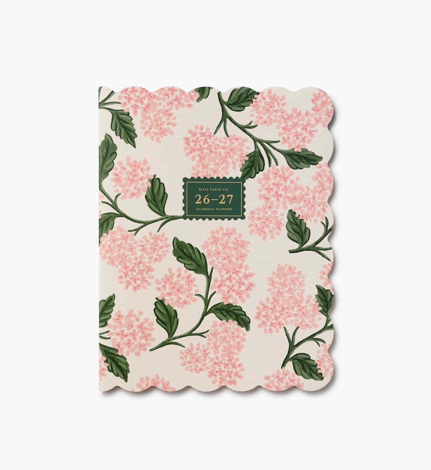 Rifle Paper Co. 12- Month Academic Appointment Planner 2027 Pink Hydrangea
