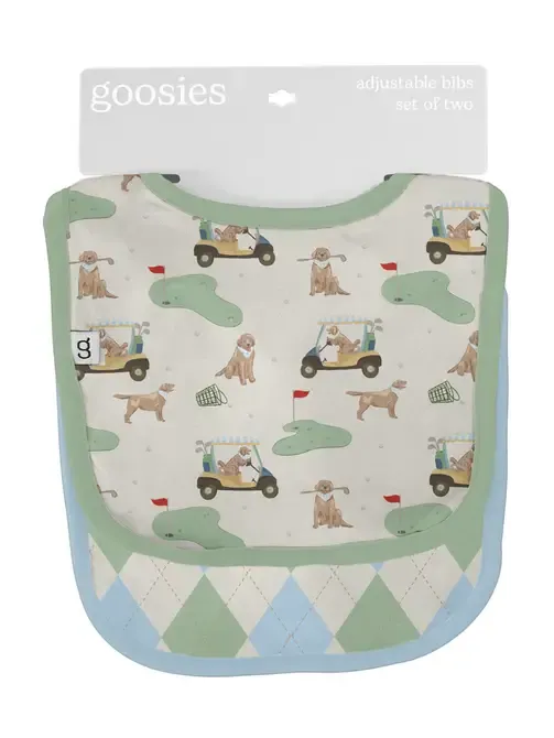 Goosies Bib Set In Barks &amp; Birdies