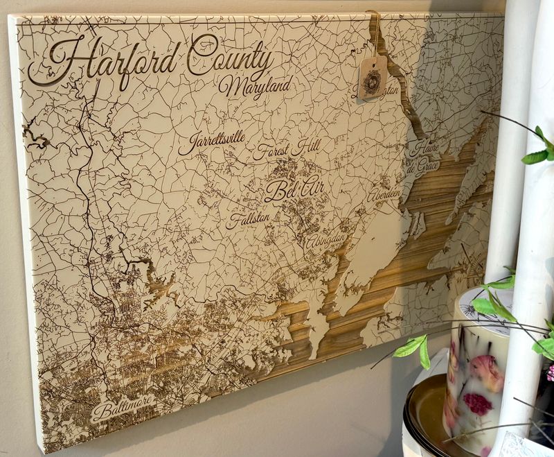 Street Map Harford County 7.25" X 12" Sandstorm