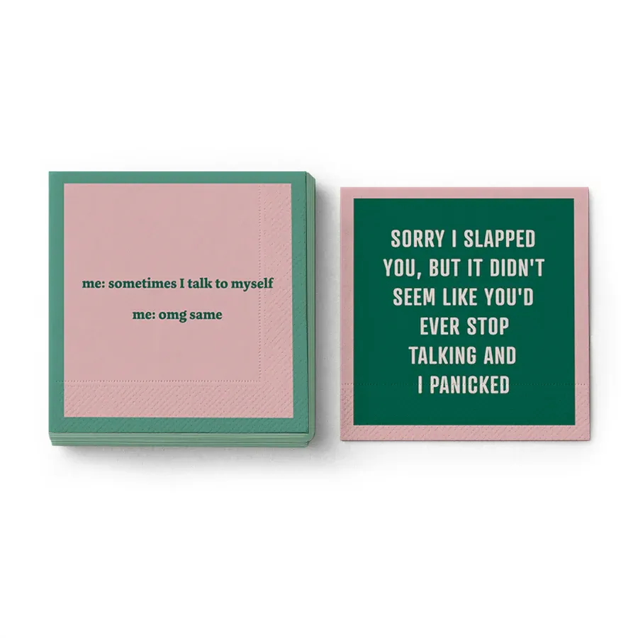 Cocktail Napkins Talk To Self