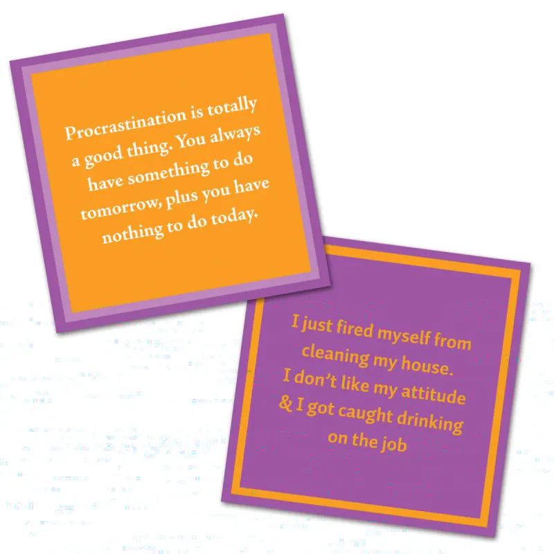 Cocktail Napkins Procrastinate