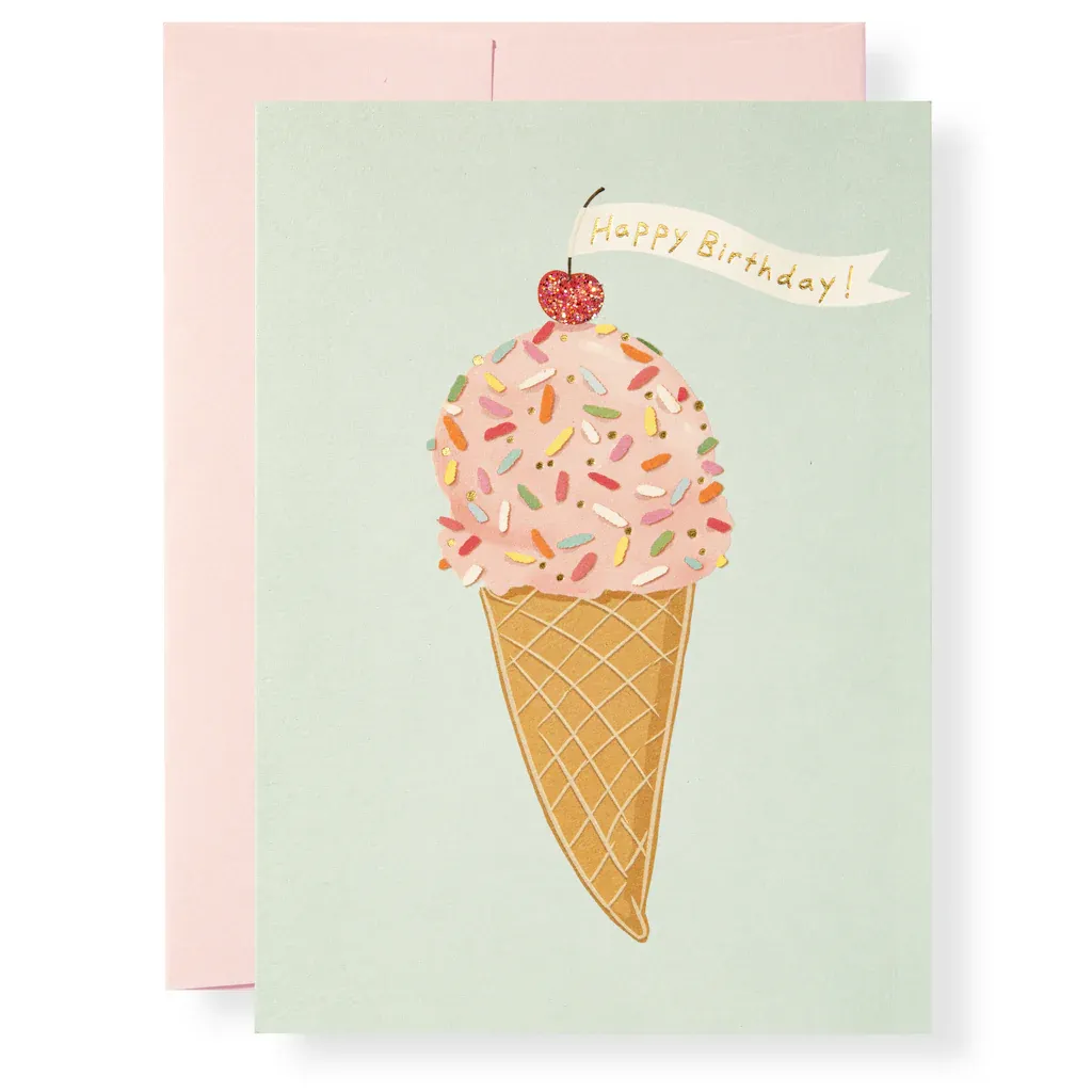 Card Ice Cream Cone