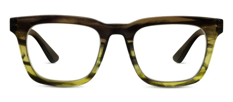 Peepers Cavern Green Ombre Horn +2.75