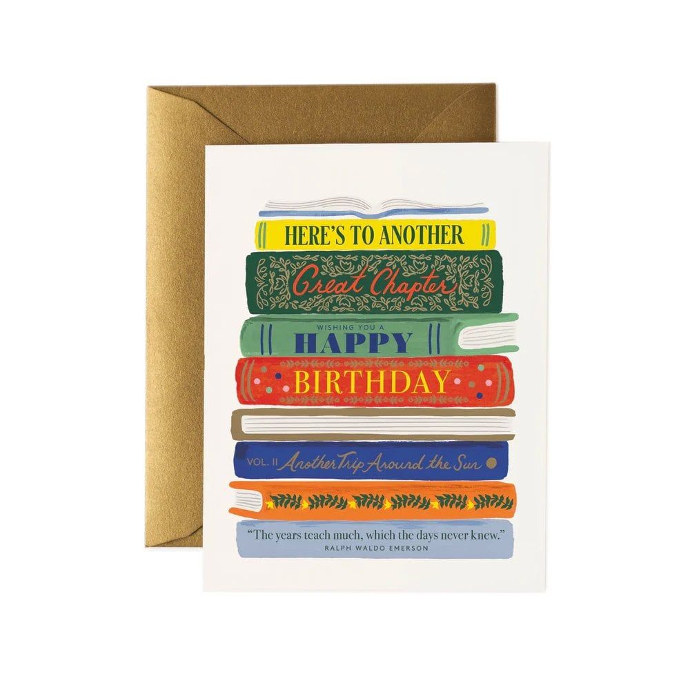 Card Book Stack Birthday