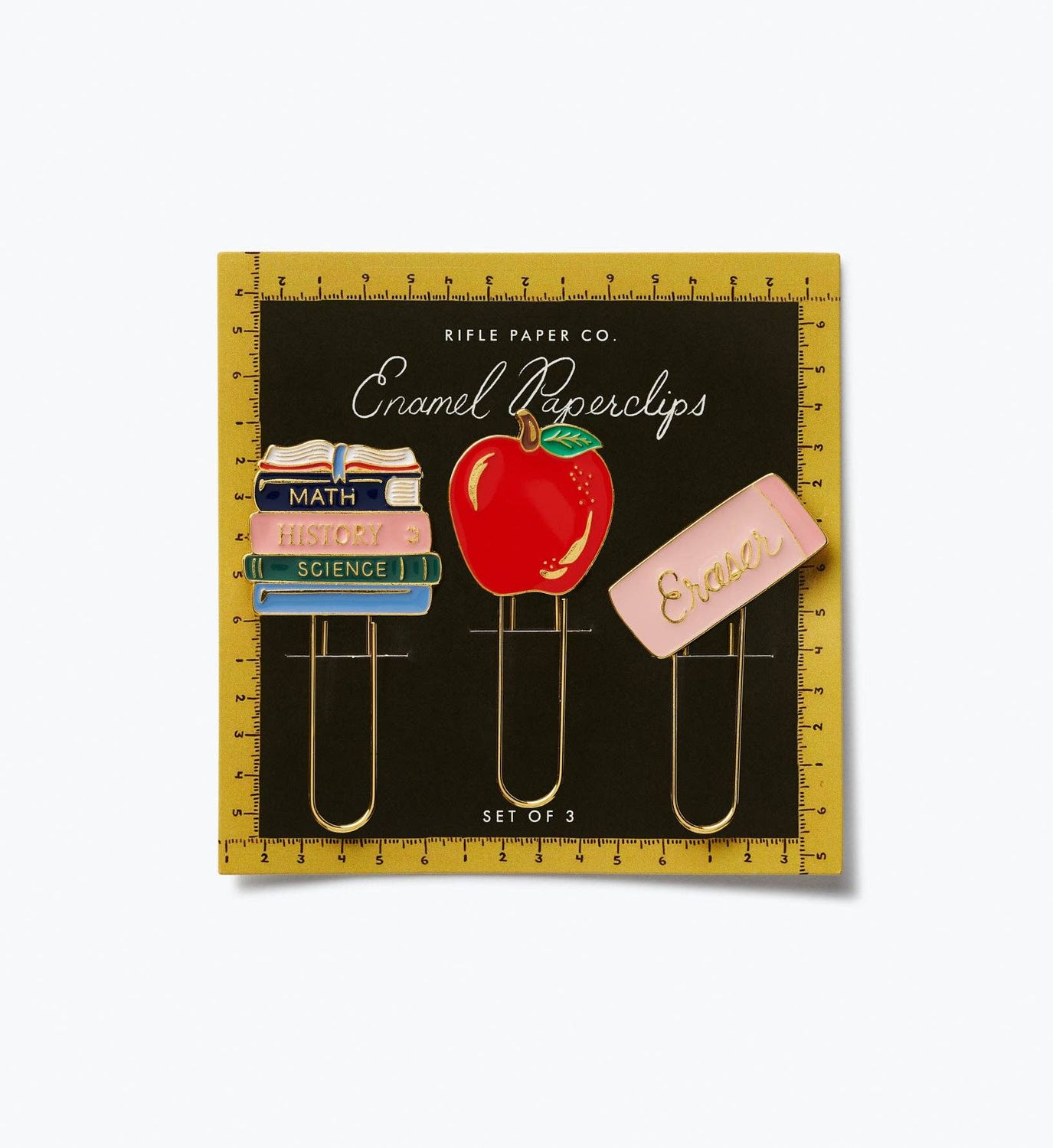 Rifle Paper Co. Enamel Paper Clip Set Schoolhouse