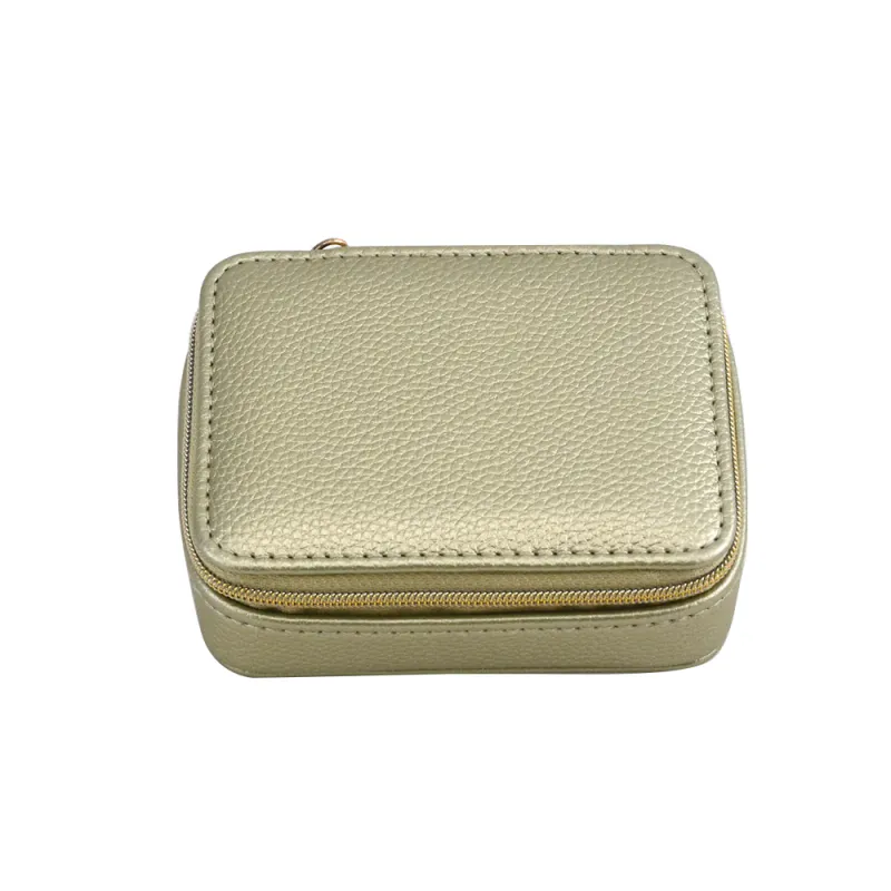 Leah Travel Pill Box In Gold