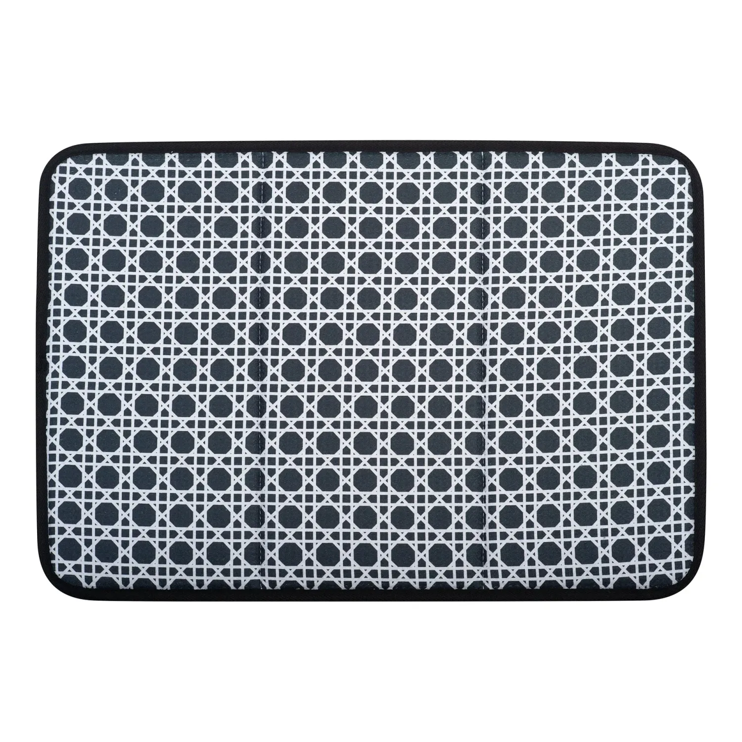 Oversized Anywhere Drying Mat 16" x 24" Caning Black