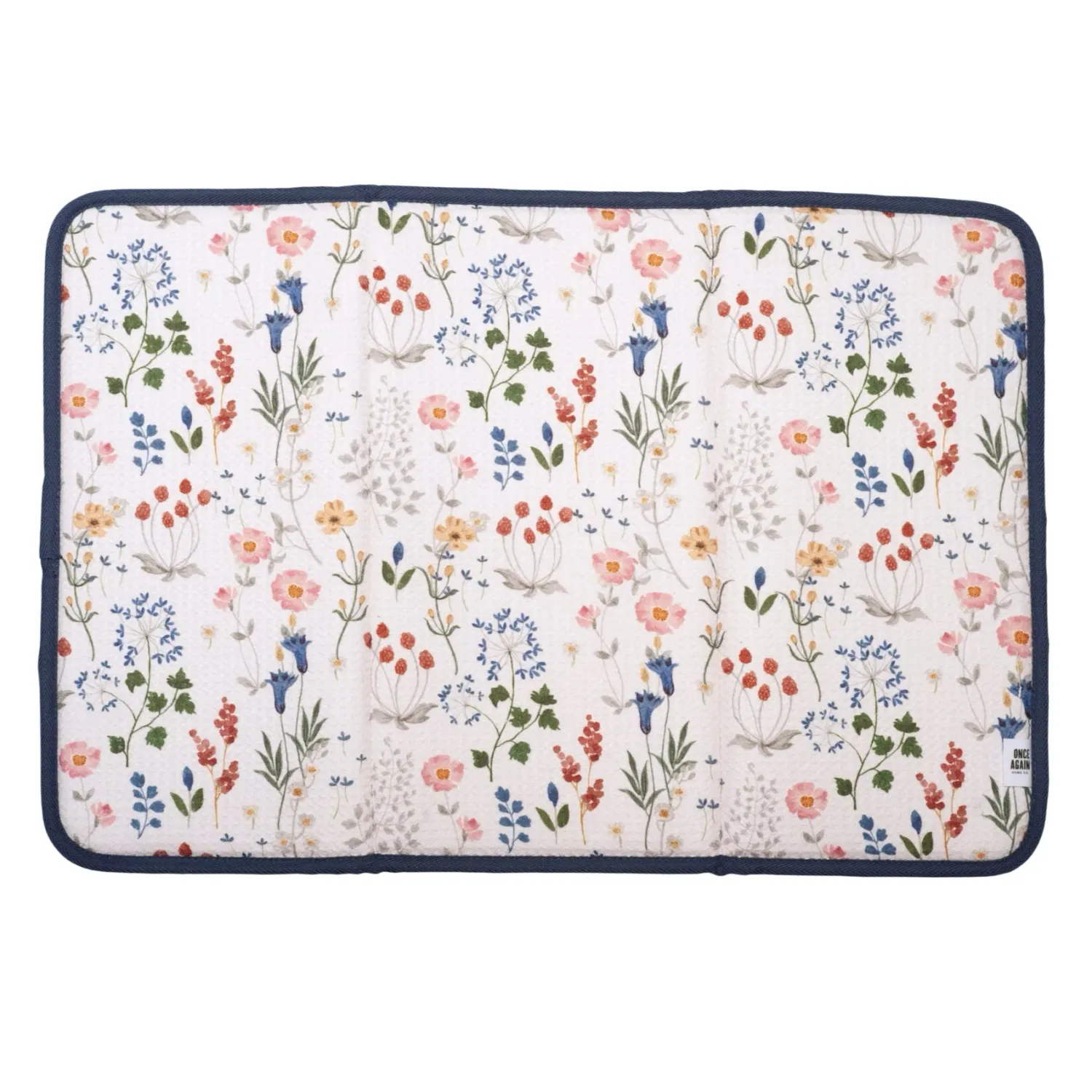 Oversized Anywhere Drying Mat 16" x 24" Serenity Floral Multicolor