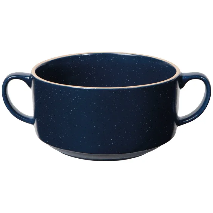 Soup Bowl With Handles Navy