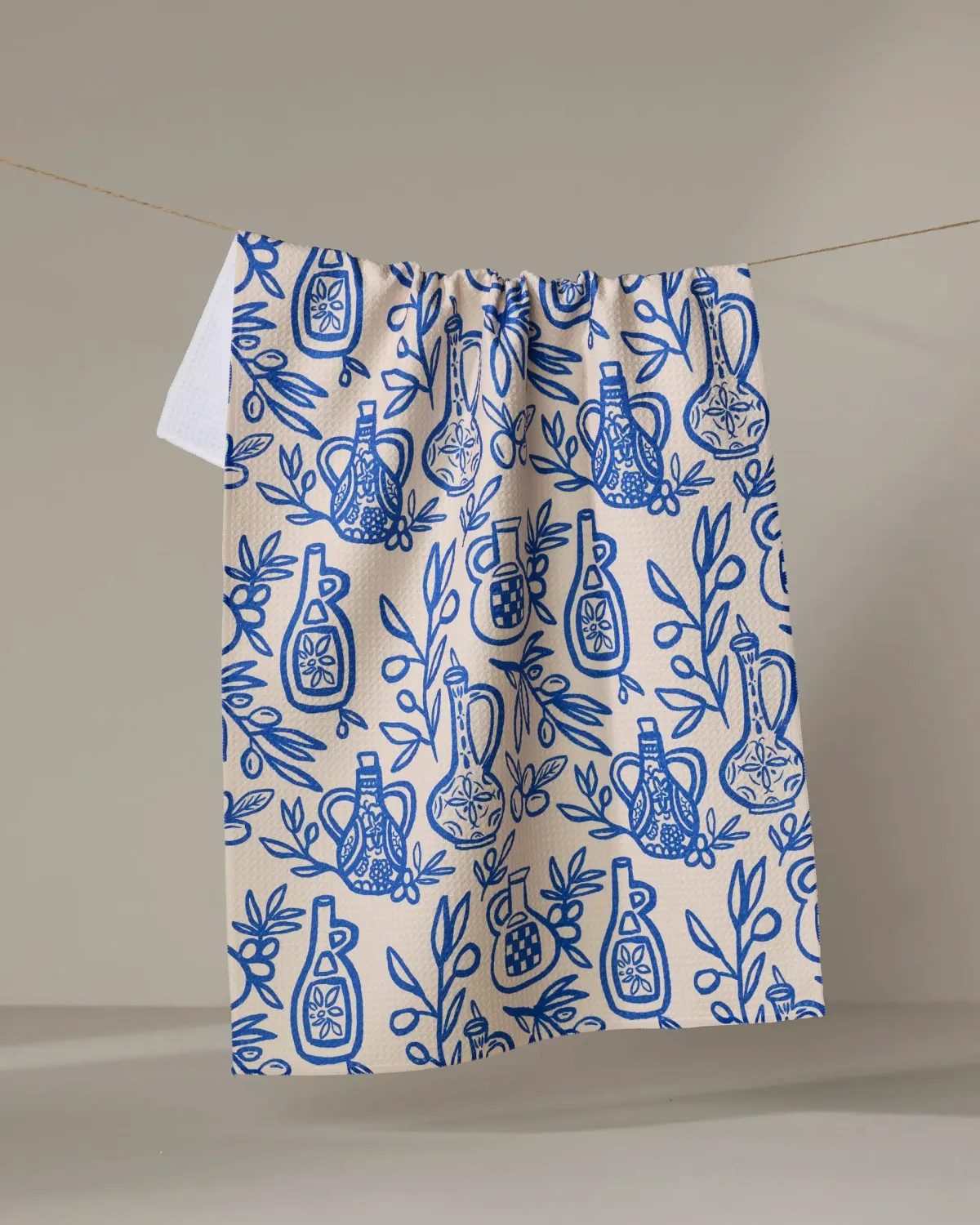 Geometry Tea Towel Mediterranean Pour