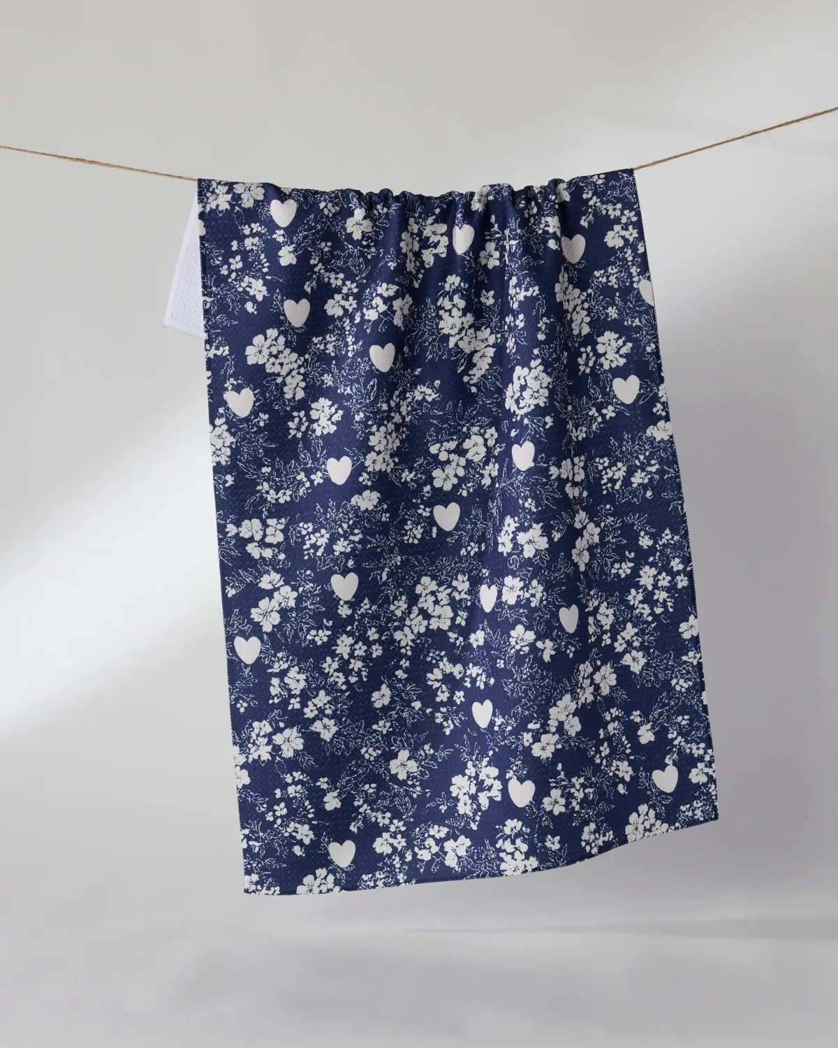 Geometry Tea Towel Midnight Posy
