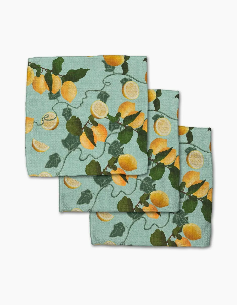 Geometry Dishcloth 3 Pack Amalfi Lemon