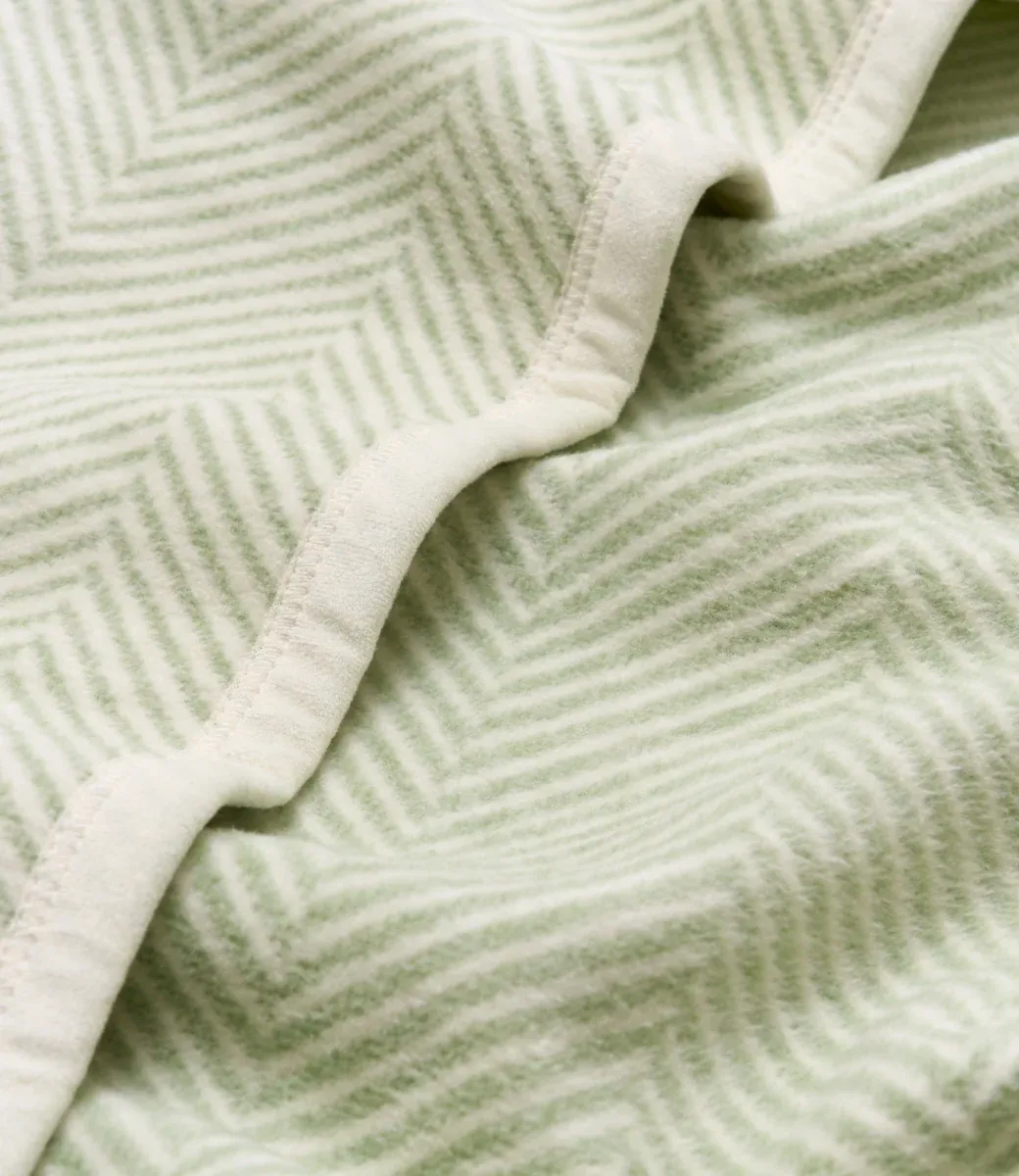 Chappy Wrap Harborview Herringbone Sprout Green Mini Blanket 30" x 40"