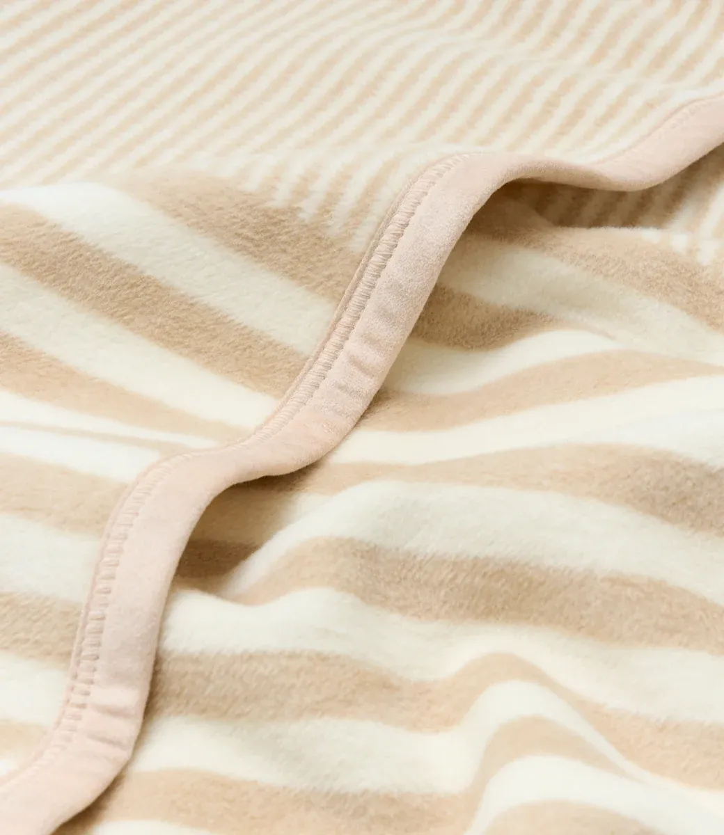 Chappy Wrap Sweet Pea Stripe Oak Mini Blanket 30" x 40"