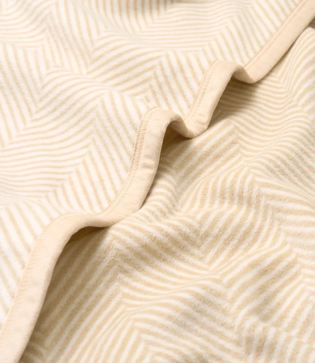 Chappy Wrap Harborview Herringbone Cream Blanket 60" x 80"