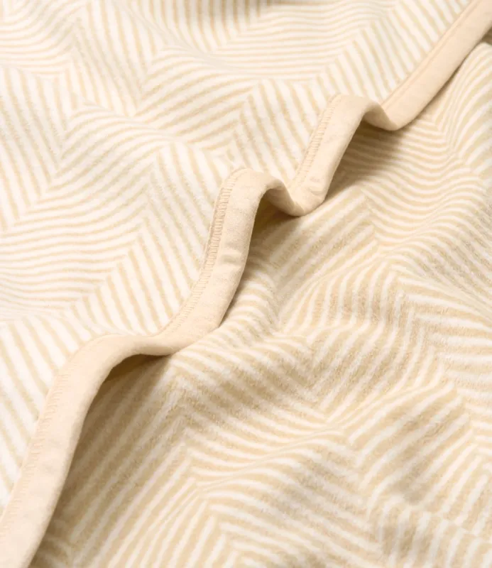 Chappy Wrap Harborview Herringbone Cream Blanket 60" x 80"