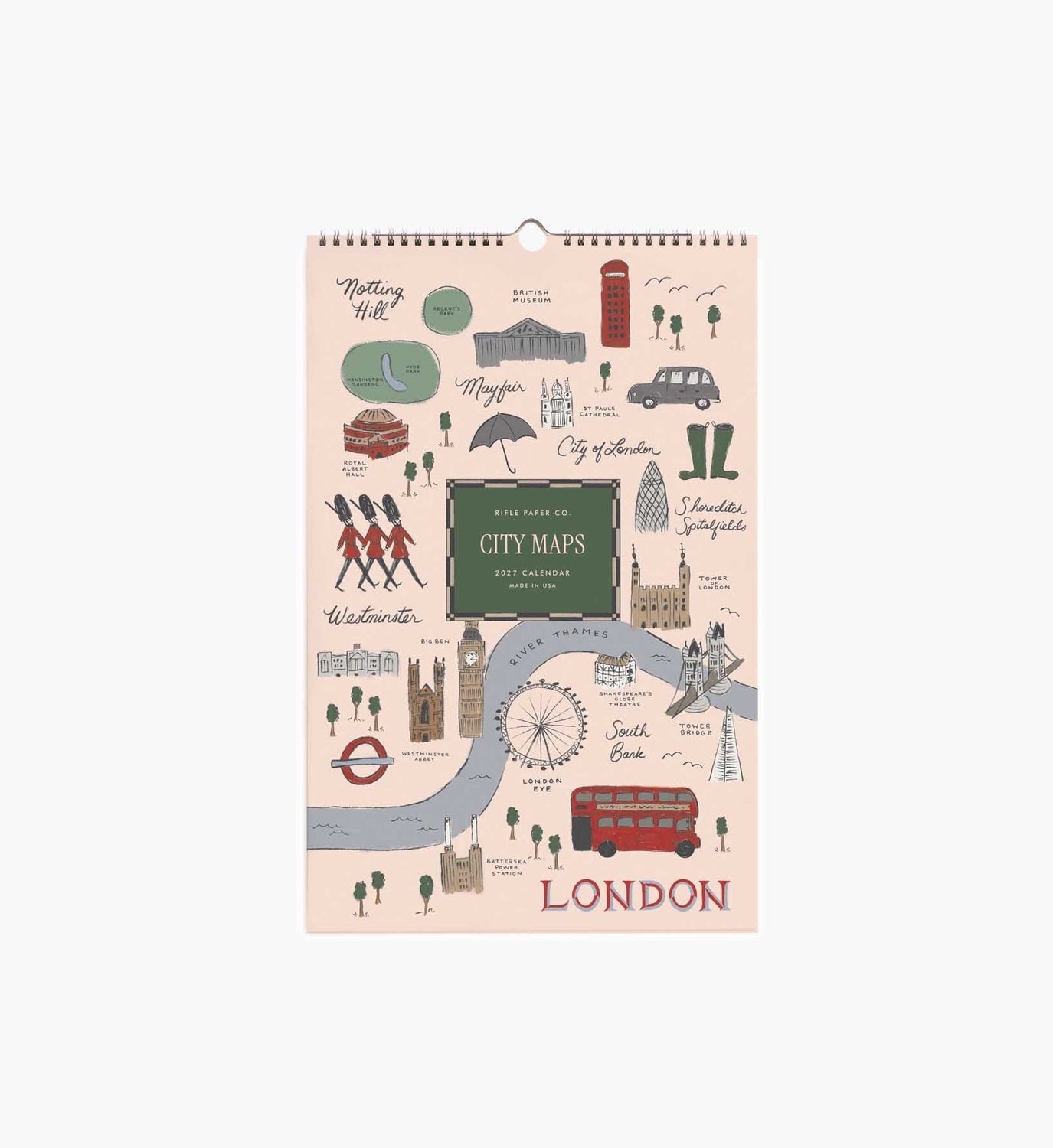Rifle Paper Co. Travel Sketches Wall Calendar 2027